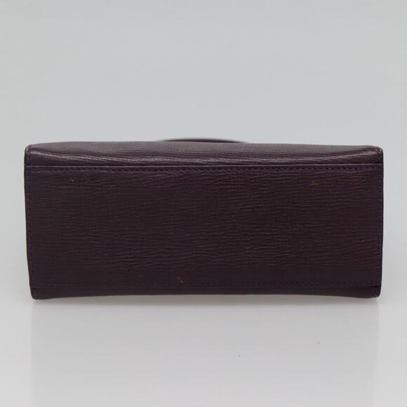 CELINE Hand Bag Leather Purple - Picture 9 of 12
